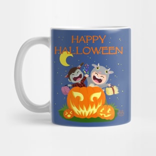 MrDaddyCountryTV's Halloween Design ( Yellow Moon) Mug